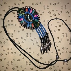 Beaded Evil Eye Beaded Necklace